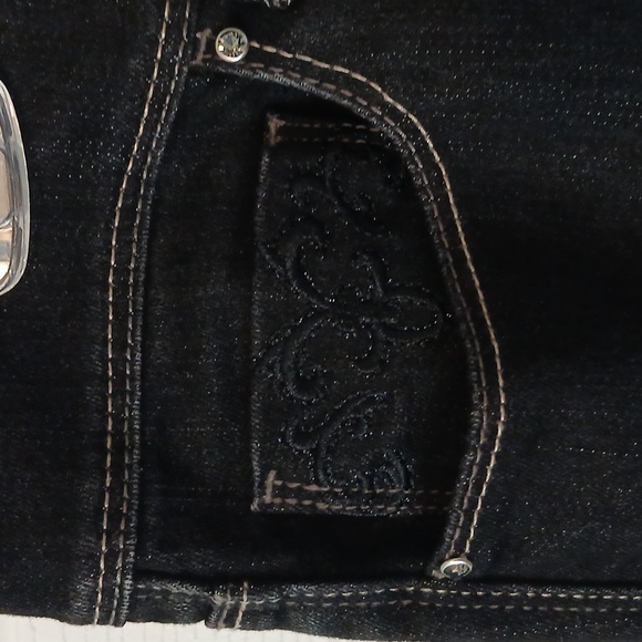 WHBM Women's Black Jeans, Slim Leg Blanc 8R - Picture 3 of 10